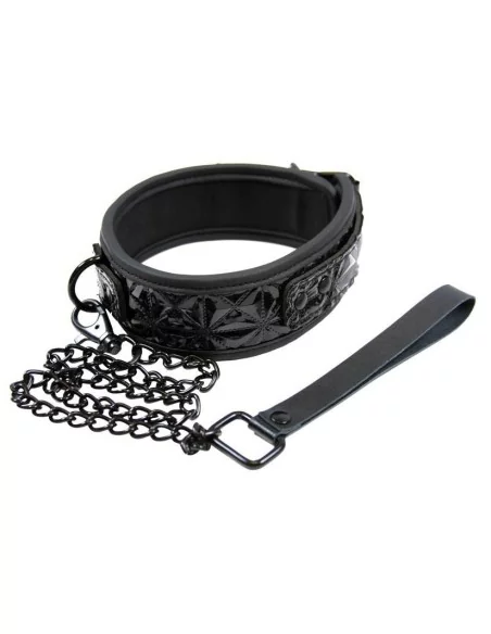 Collier et laisse SM - Sinful Black