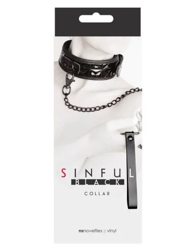 Collier et laisse SM - Sinful Black - Colliers & Laisses - 2