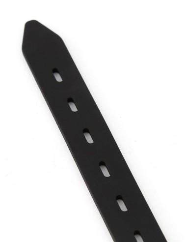 Bâillon en silicone Zen Open Noir-Rouge