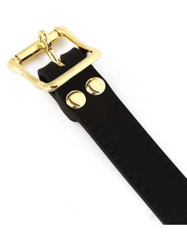 Bâillon en silicone Zen Open Noir-Rouge