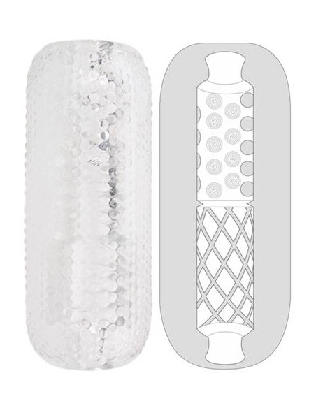 Gaine de masturbation Palm Stroker N°3 - 12.5cm transparente