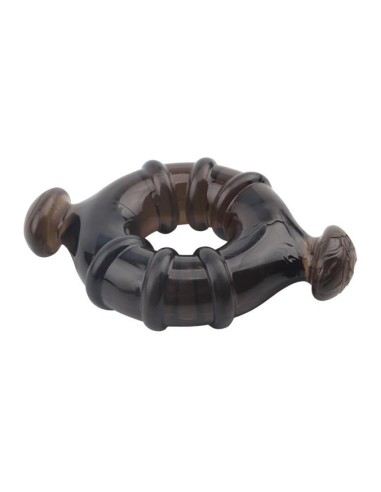 Lot de 4 cockrings Rudder Noirs