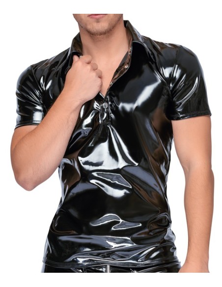 Chemise VINYL POLO Noire
