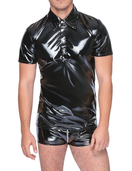 Chemise VINYL POLO Noire