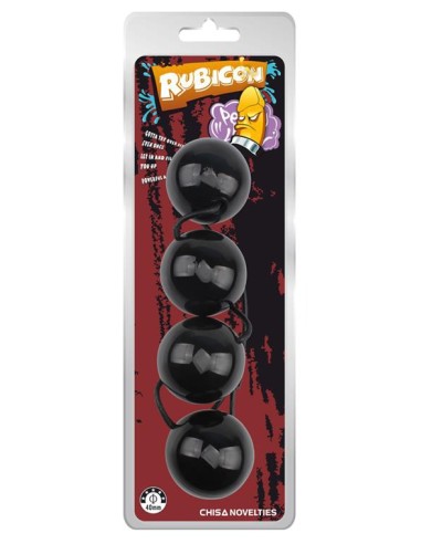 Boules anales Rubicon L 35 x 6cm Noires - Boules de Geisha - 2