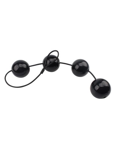 Boules anales Rubicon L 35 x 6cm Noires - Boules de Geisha - 4