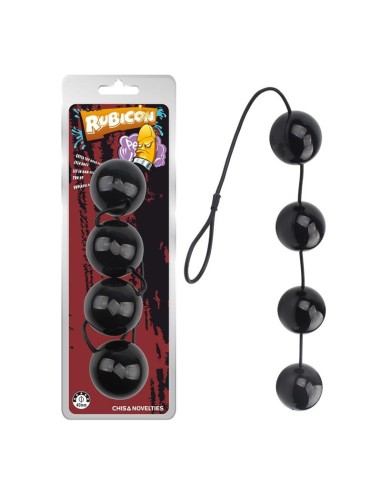 Boules anales Rubicon L 35 x 6cm Noires - Boules de Geisha - 8