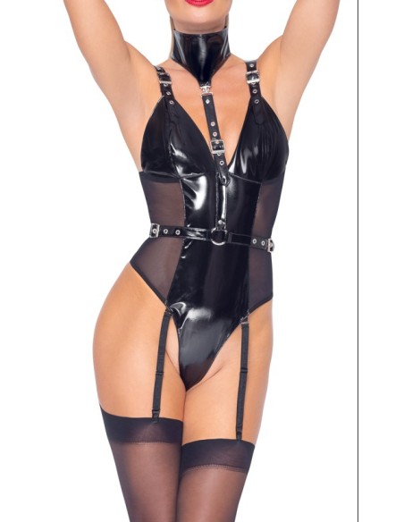Body Porte-Jarretelles VINYL BODY CLAP Noir Body Porte-Jarretelles VINYL BODY CLAP Noir