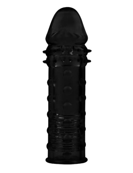 Gaine de pénis Extra Texture 16 x 4.5cm Noire