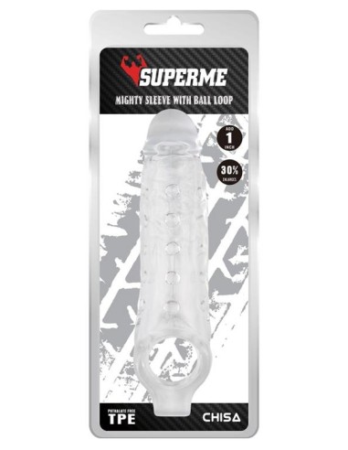 Gaine de pénis Mighty 15 x 4.5cm Transparente