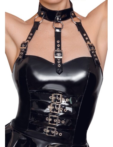 Body avec jupe VINYL BODY SKIRT Noir