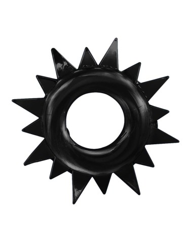 Lot de 4 Cockrings souples Ring Stars Noirs