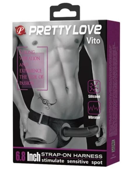 Gode ceinture vibrant Vito 17 x 4cm Gode ceinture vibrant Vito 17 x 4cm