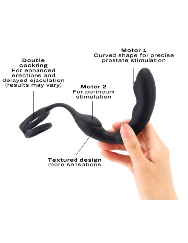 Cockring Plug Vibrant P-Ring Dorcel 9 x 3.7cm