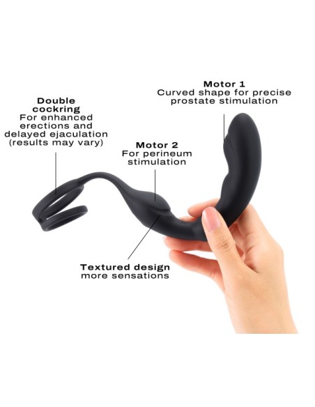 Cockring Plug Vibrant P-Ring Dorcel 9 x 3.7cm