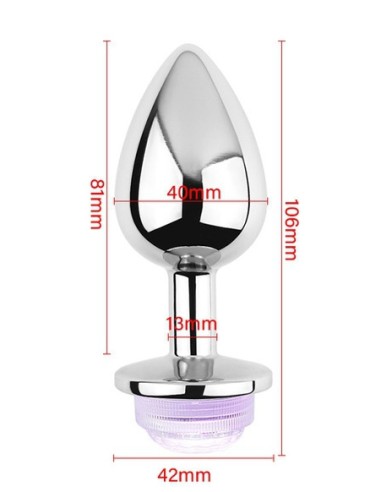 Plug Bijou lumineux LIGHT LED L 8 x 4cm