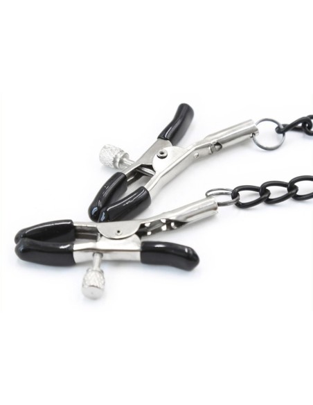Bâillon-Anneau et Pince-Tétons Gag Nip Noir Bâillon-Anneau et Pince-Tétons Gag Nip Noir