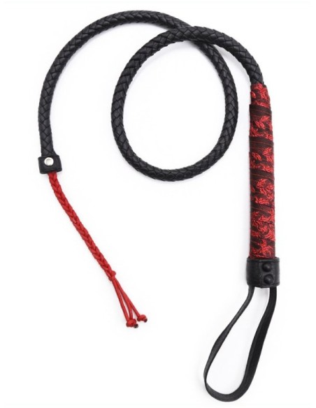 Fouet Chinese Design 90cm Noir-Rouge