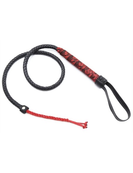 Fouet Chinese Design 90cm Noir-Rouge
