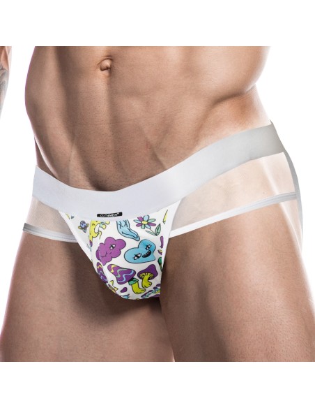 Jockstrap Miami Ink Blanc-Couleurs Jockstrap Miami Ink Blanc-Couleurs