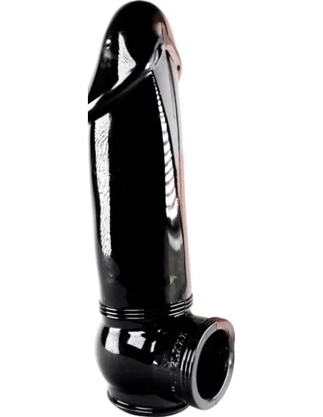 Gaine de pénis Zizi Megamen Bite 19 x 5 cm Noire Gaine de pénis Zizi Megamen Bite 19 x 5 cm Noire