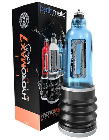 Pompe à pénis Hydromax 7 Wide Boy Bleue