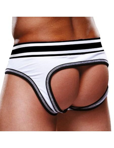 Bottomless OPEN BRIEF Prowler Blanc-Noir
