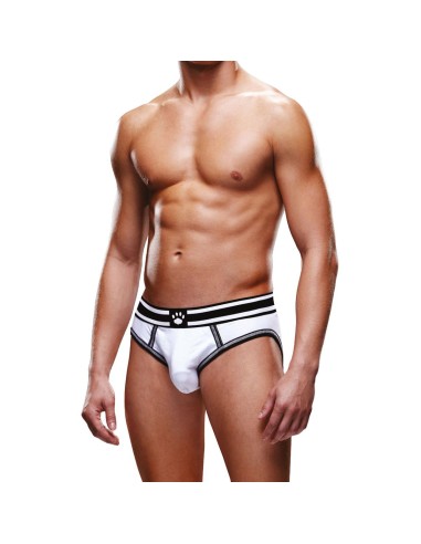 Bottomless OPEN BRIEF Prowler Blanc-Noir