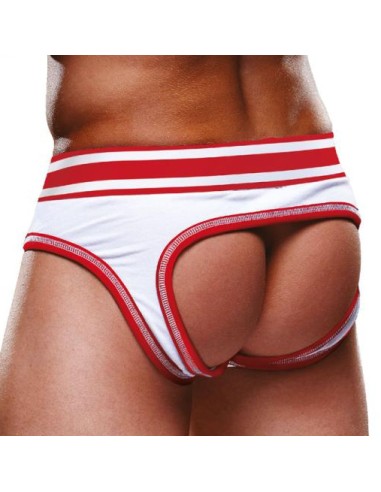 Bottomless Open Brief Prowler Blanc-Rouge