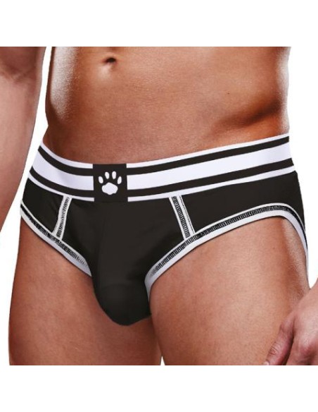 Bottomless Open Brief Prowler Noir-Blanc