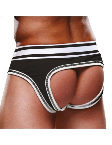 Bottomless Open Brief Prowler Noir-Blanc