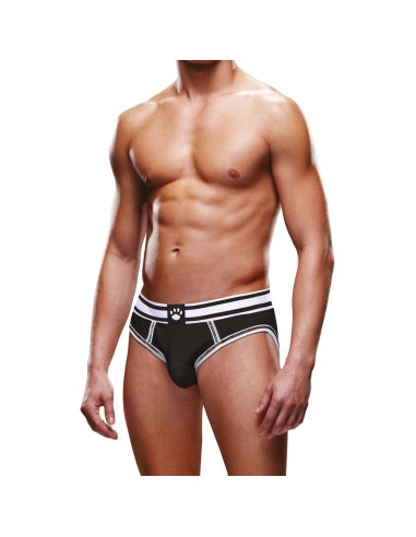 Bottomless Open Brief Prowler Noir-Blanc