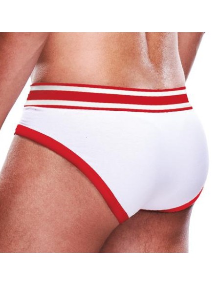 Slip BRIEF Prowler Blanc-Rouge