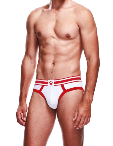 Slip BRIEF Prowler Blanc-Rouge