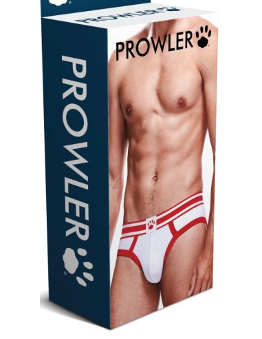 Slip BRIEF Prowler Blanc-Rouge