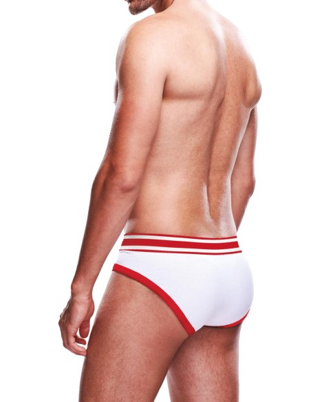 Slip BRIEF Prowler Blanc-Rouge