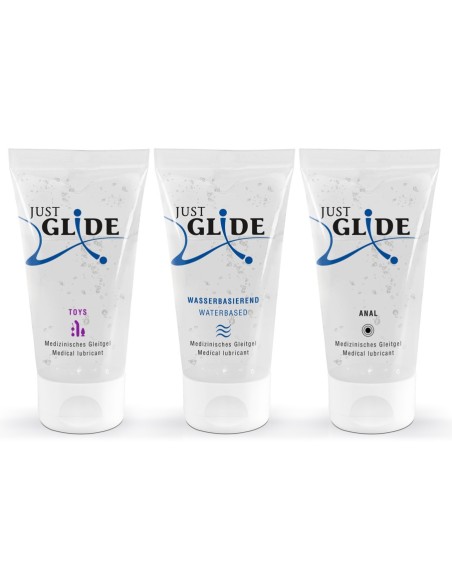 Pack 3 Lubrifiants Eau Just Glide 50ml