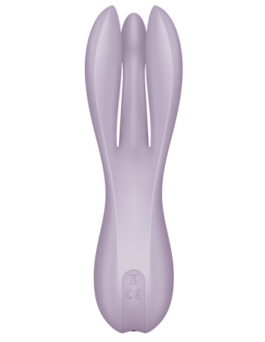Stimulateur de clitoris vibrant Threesome 2 Satisfyer Violet