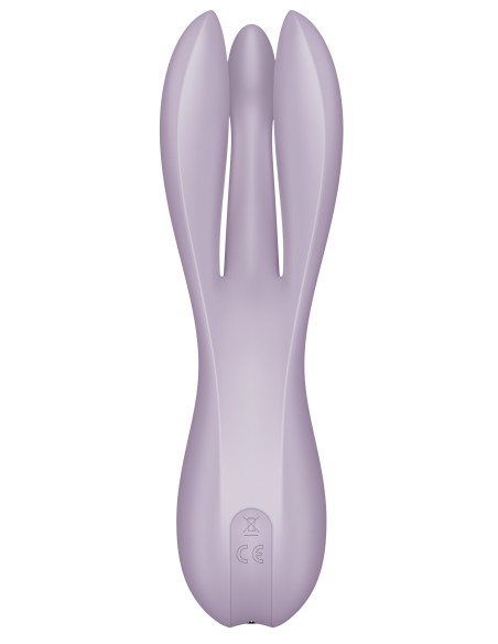 Stimulateur de clitoris vibrant Threesome 2 Satisfyer Violet