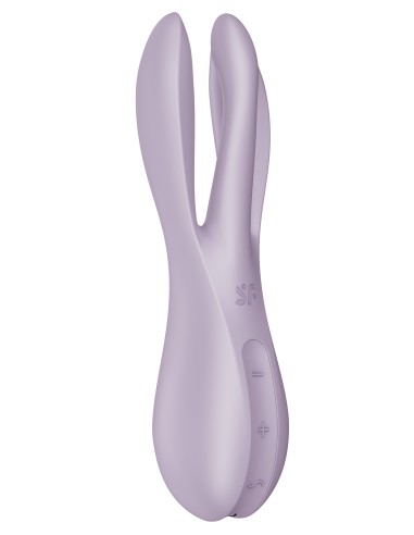 Stimulateur de clitoris vibrant Threesome 2 Satisfyer Violet