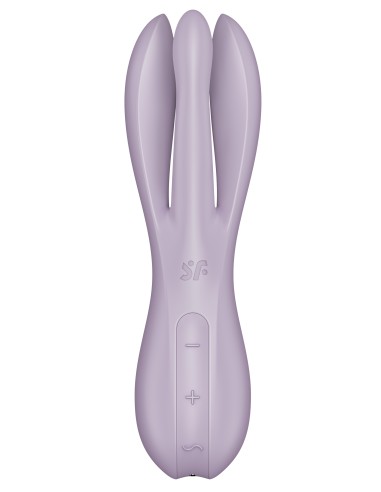 Stimulateur de clitoris vibrant Threesome 2 Satisfyer Violet