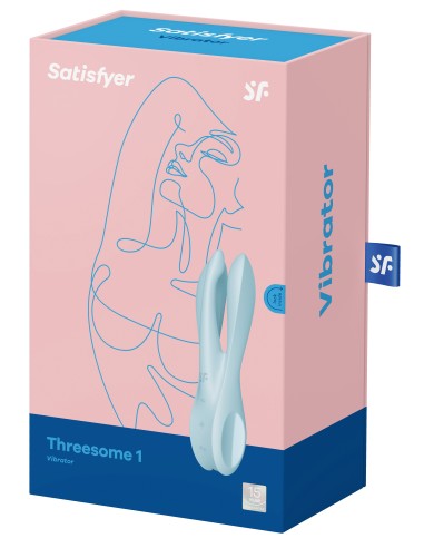 Stimulateur de clitoris vibrant Threesome 1 Satisfyer Bleu