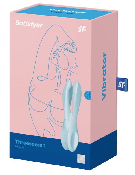 Stimulateur de clitoris vibrant Threesome 1 Satisfyer Bleu