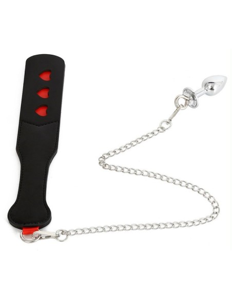 Paddle avec Chaîne et Plug Spank plug 30cm Paddle avec Chaîne et Plug Spank plug 30cm