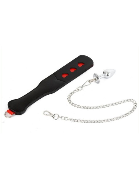 Paddle avec Chaîne et Plug Spank plug 30cm Paddle avec Chaîne et Plug Spank plug 30cm