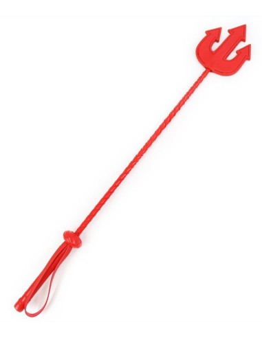 Cravache Trident 65cm Rouge