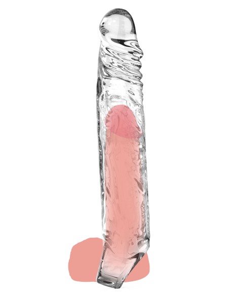 Gaine de pénis transparente Get Real XL 20 x 4cm Gaine de pénis transparente Get Real XL 20 x 4cm