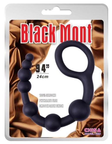 Boules anales U Shape Black Mont 30 x 4.5cm