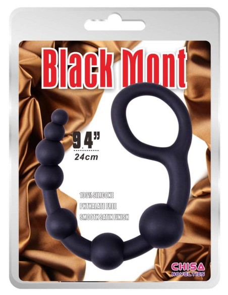 Boules anales U Shape Black Mont 30 x 4.5cm Boules anales U Shape Black Mont 30 x 4.5cm