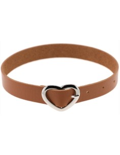 Ras de cou Heart Attach Marron